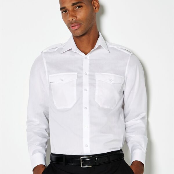 Tailored Fit Long Sleeved Pilot Shirt Thumbnail
