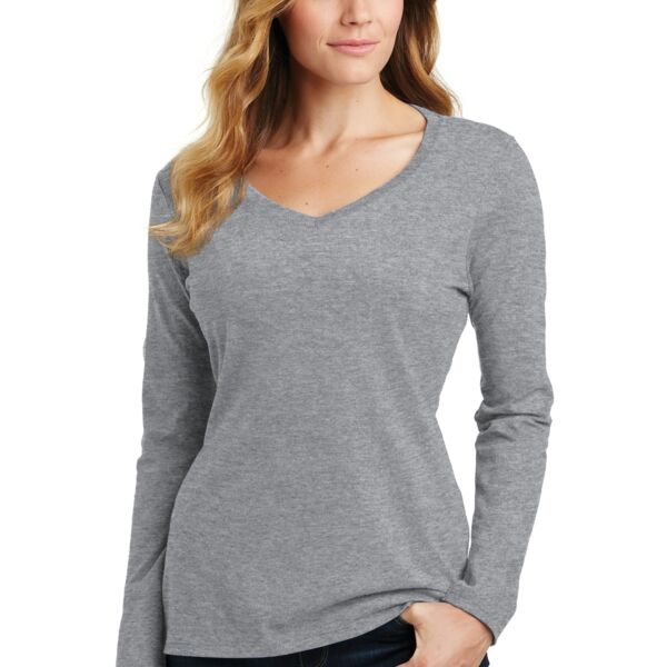 St. Euphrasia Ladies Long Sleeve Fan Favorite V Neck Tee - Future Thumbnail