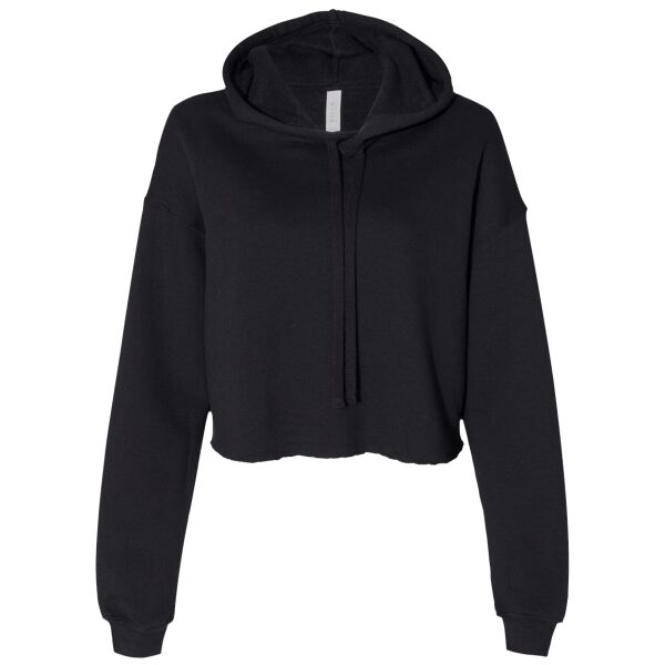 Blank Women's Cropped Fleece Hoodie Thumbnail