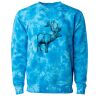 Unisex Midweight Tie-Dyed Crewneck Sweatshirt Thumbnail
