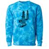Unisex Midweight Tie-Dyed Crewneck Sweatshirt Thumbnail