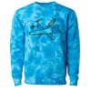 Unisex Midweight Tie-Dyed Crewneck Sweatshirt Thumbnail