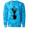 Unisex Midweight Tie-Dyed Crewneck Sweatshirt Thumbnail