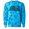 Unisex Midweight Tie-Dyed Crewneck Sweatshirt Thumbnail