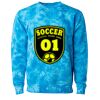 Unisex Midweight Tie-Dyed Crewneck Sweatshirt Thumbnail